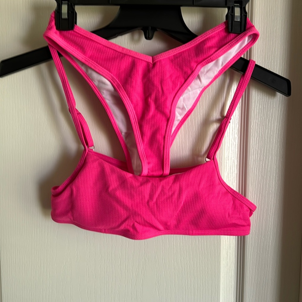 Bright pink swim bikini size large